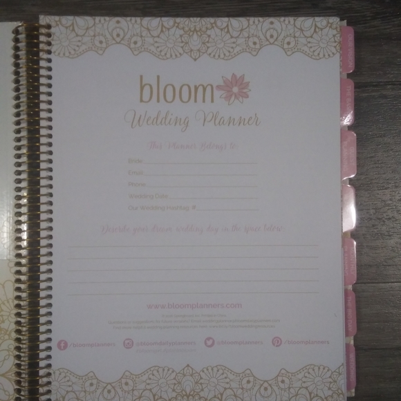 Wedding Planner Journal Organizer Keepsake Journal - Picture 3 of 10